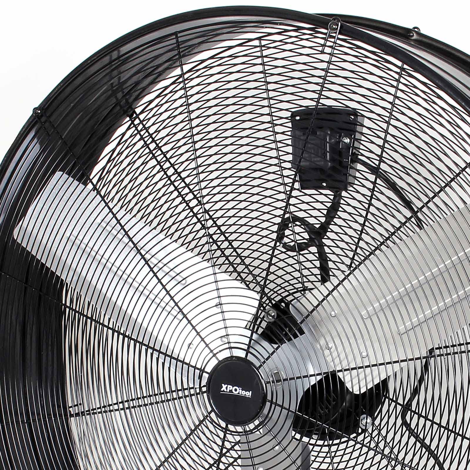 Wiltec Ventilatore industriale 90 cm 360 W Ventilatore a tamburo da pavimento portatile con cavo e 3 velocità