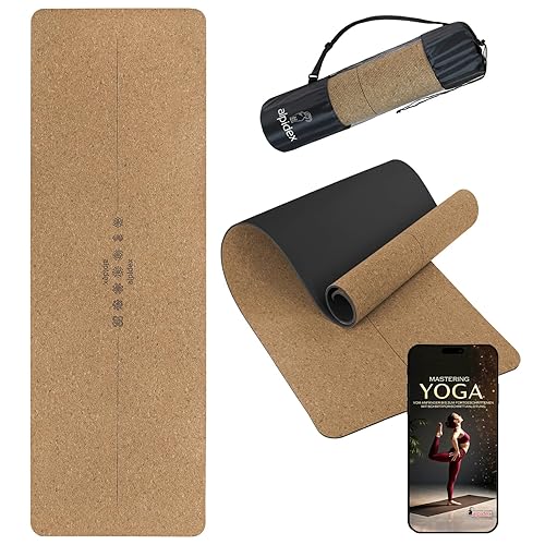 ALPIDEX Kork Yogamatte 183 x 61 x 0.6 cm E-Book