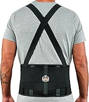 Vista 1 de Ergodyne ProFlex 1100SF - Soporte de espalda para espalda, cinturón de elastano de 8 pulgadas, soportes patentados que proporcionan soporte