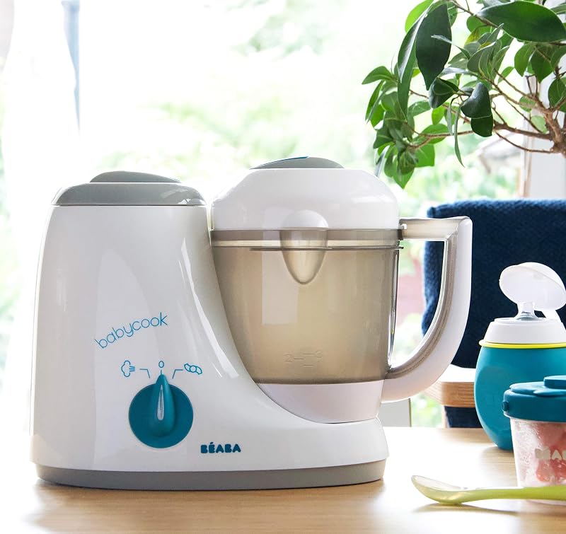 Béaba Babycook Original szürke-kék multifunkciós gőzfőző és turmixgép