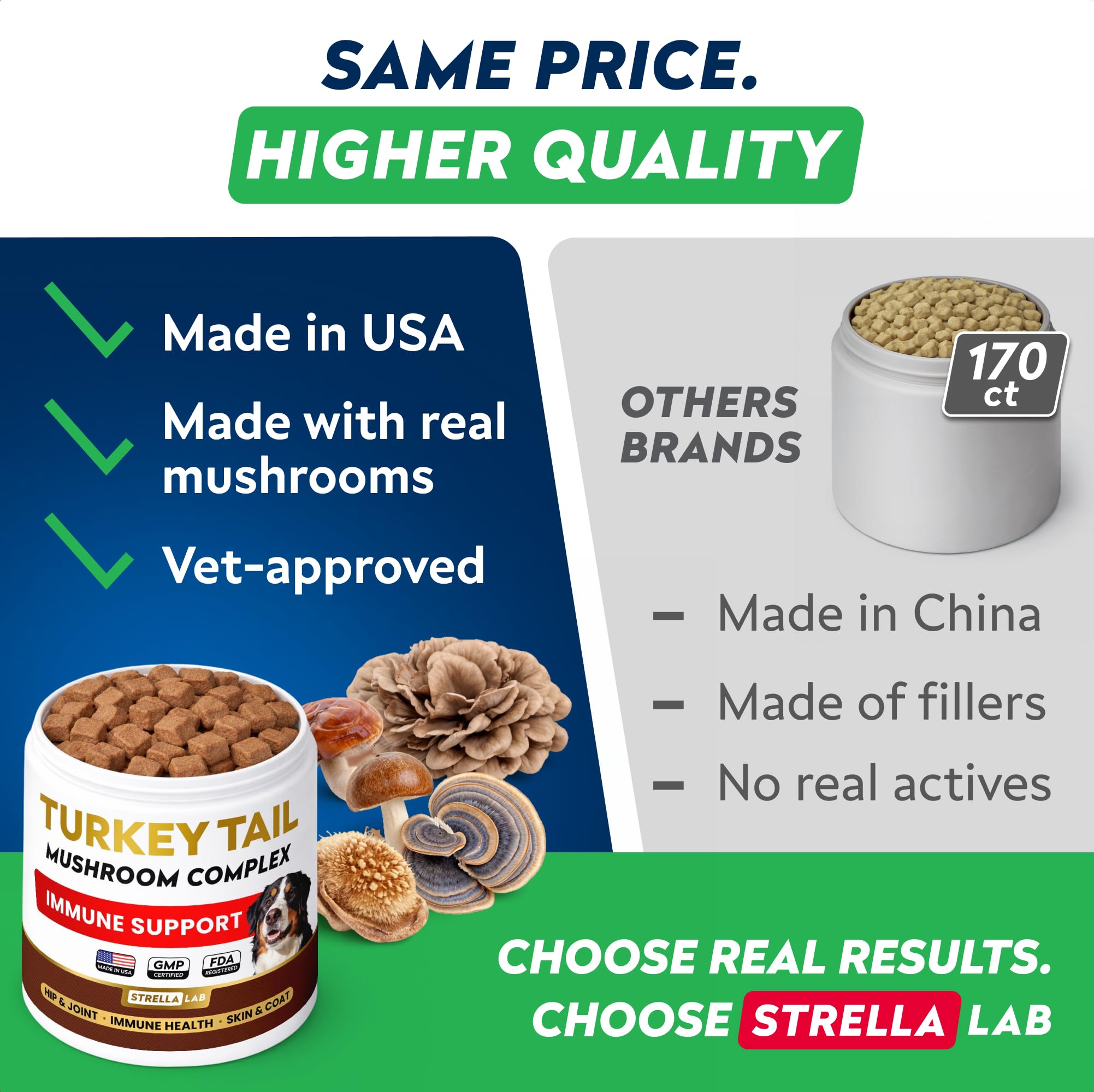 STRELLALAB Turkey Tail Mushroom Chews for Dogs - Fat Lumps & Bumps, Lipoma — Amazon image 4