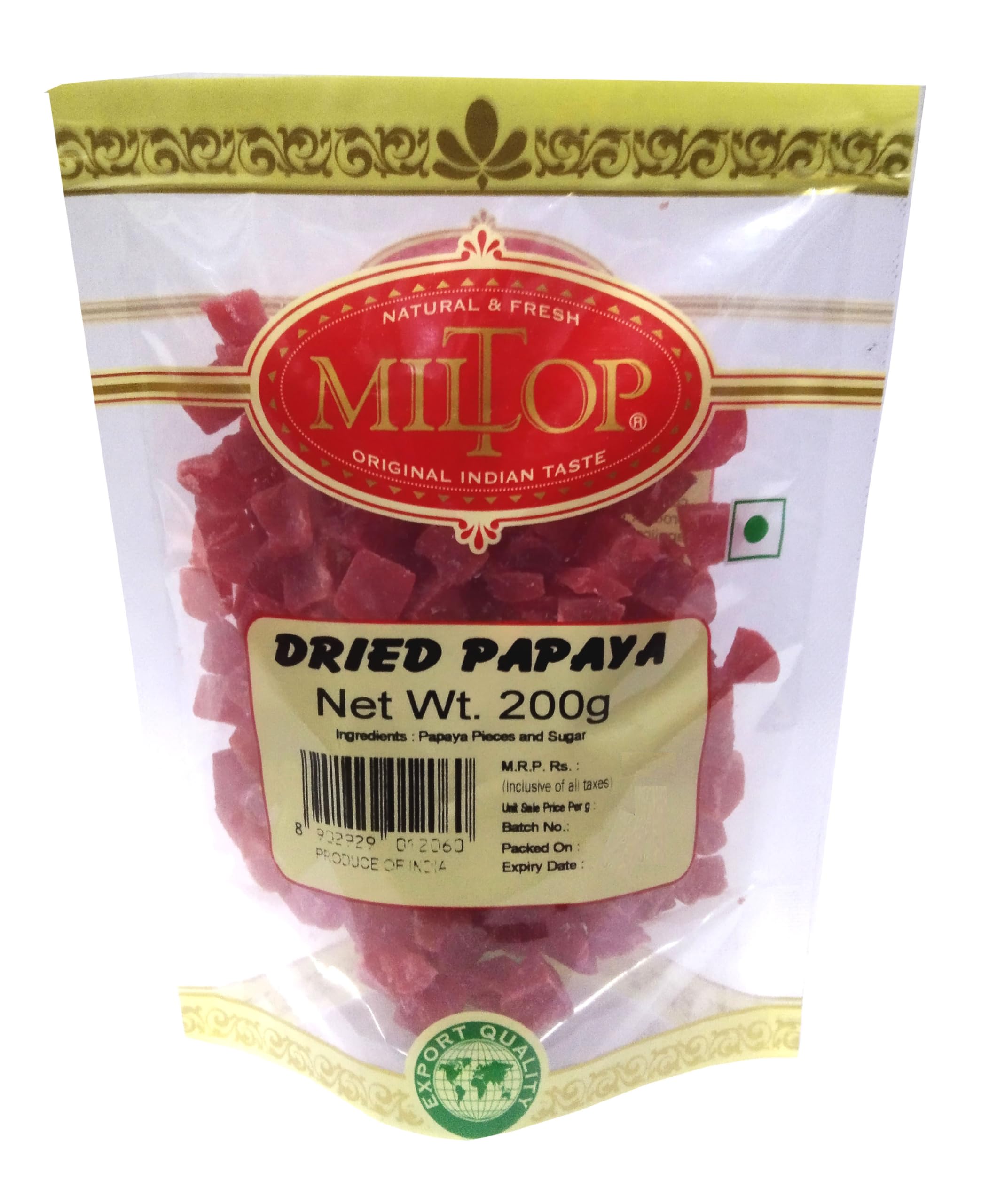 Miltop Papaya(dried) 200gm (B0CLD1Q8JW) Amazon Price History, Amazon Price Tracker