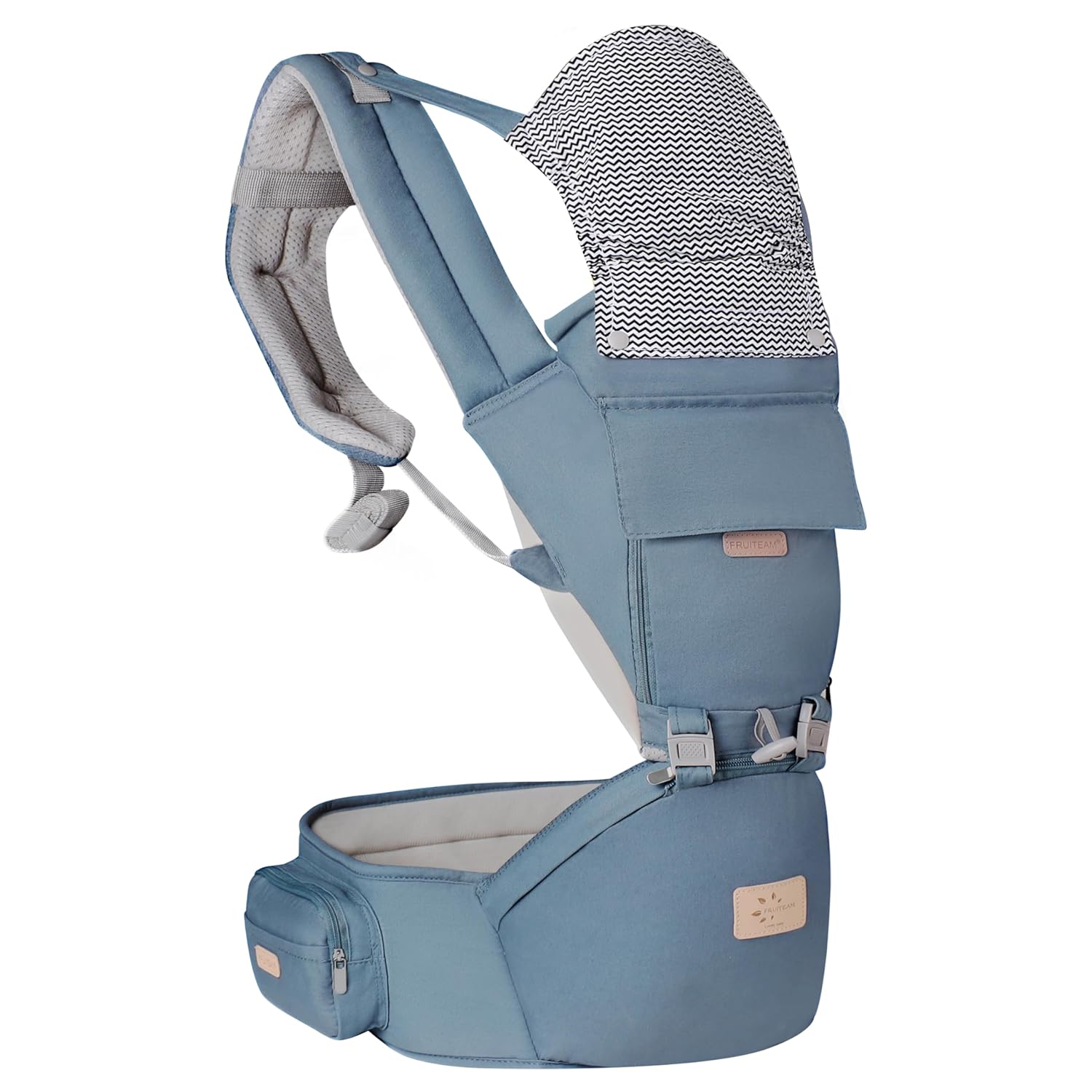 FRUITEAM 6in1 Baby Carrier with Waist Stool/Hip Seat for