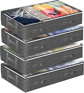 Reli. 90L Under Bed Storage Containers (4 Pack) | Closet