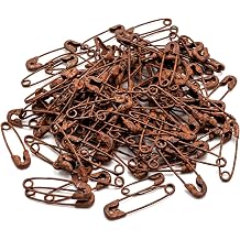 Decorative 200 Primitive Itty Bitty 1" Rusty Safety Pins Rusted Crafting Supplies/Rusty Safety Pins for Crafts-Decorative Pins for Crafts and Decoration