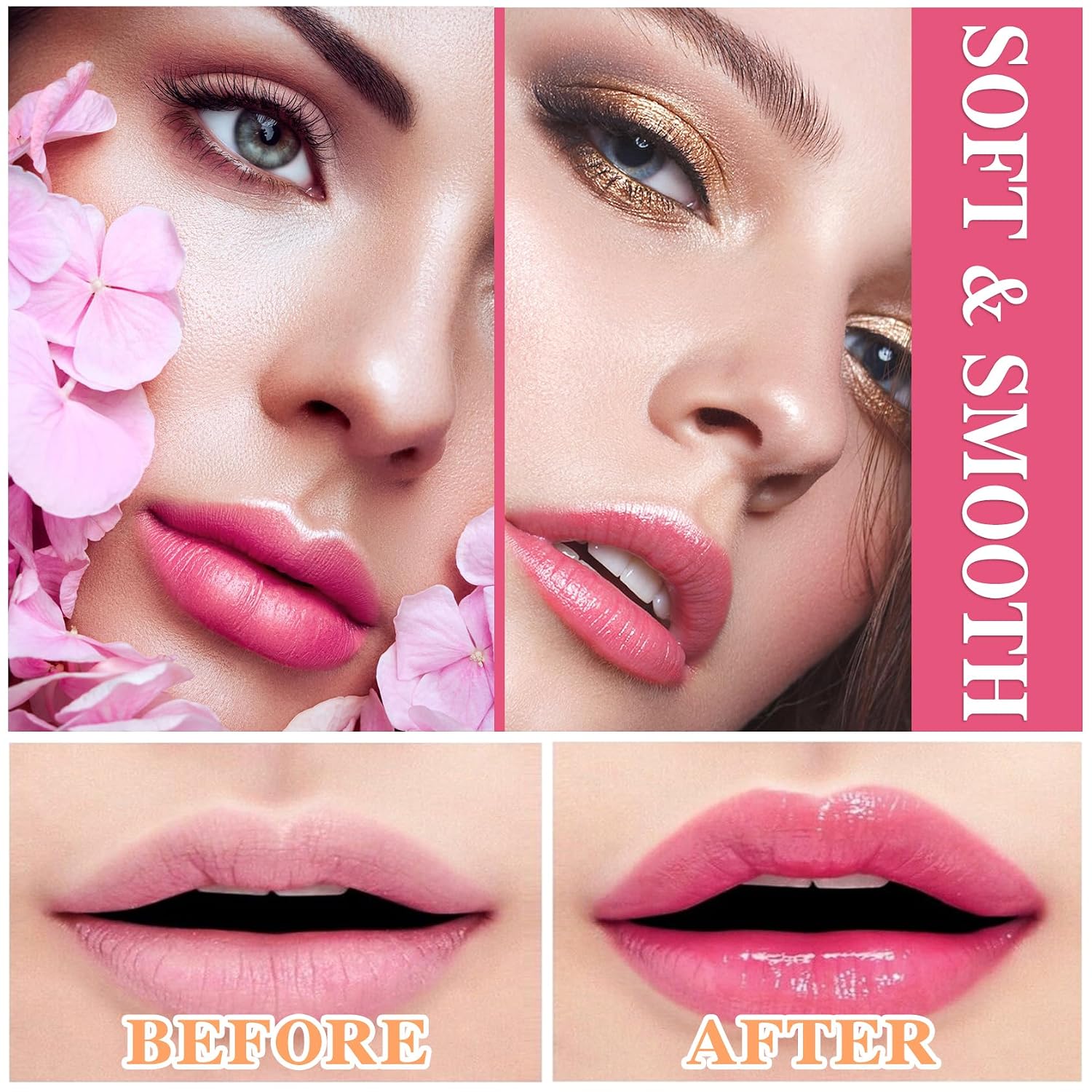 2 Pcs Temperature Color Change Lipstick,Long Lasting Nourishing Moisturizing Lipgloss,Magic Temperature Color Changing Lipstick,Lip Gloss,Waterproof Matte Lip Balm Makeup AB007 image 3