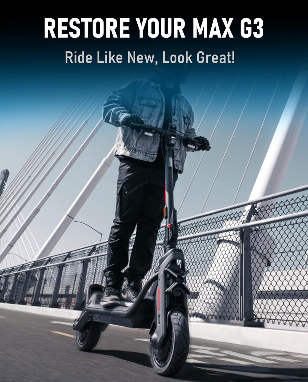 11-Inch 70/60-7.5 Self-Sealing Tubeless Tire Compatible with Segway Ninebot MAX G3, Non-Slip Jelly Vacuum Outer Tyre, Original Replacement Wheel, Off-Road Tryes Wheel Parts Accessories