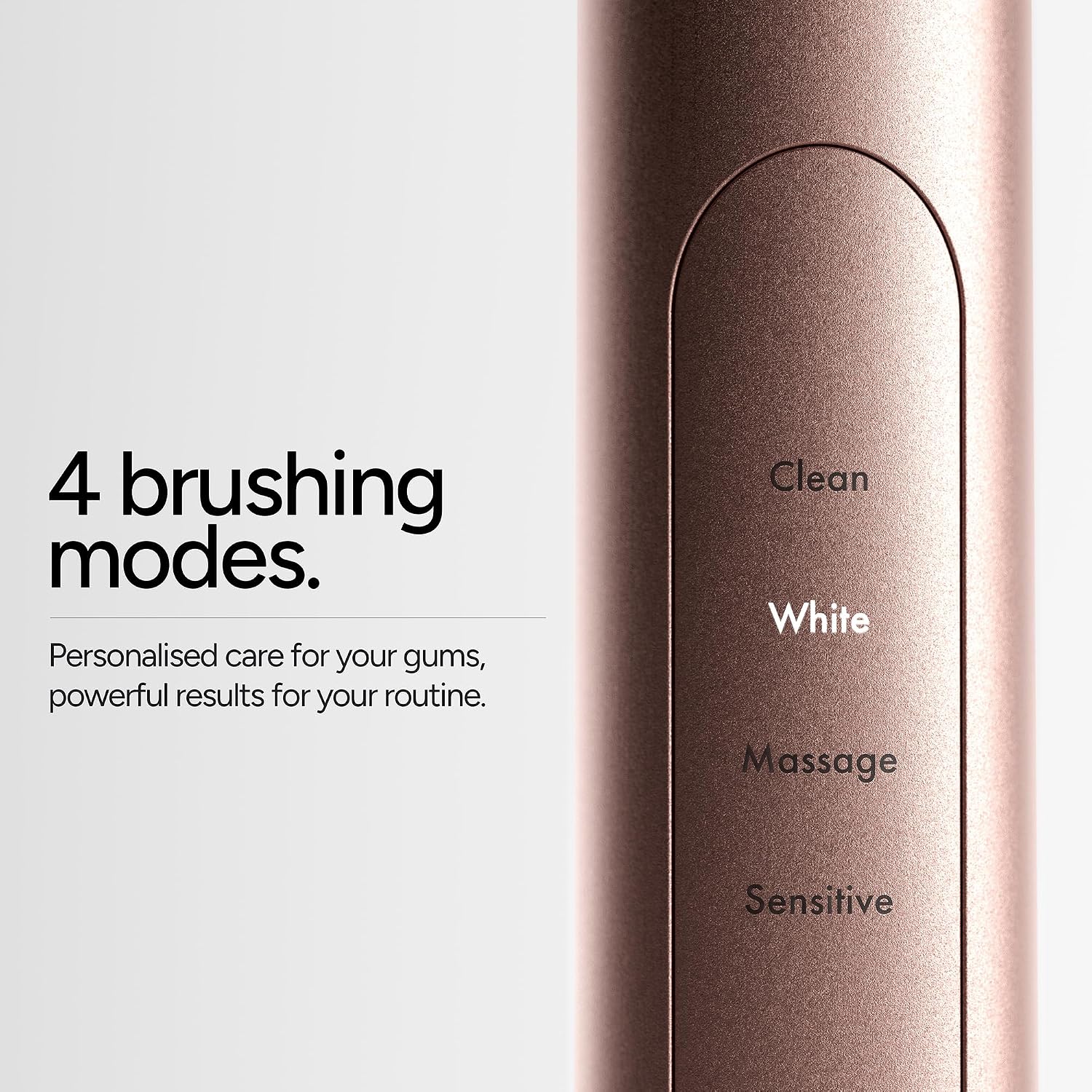 ORDO Sonic+ Electric Toothbrush for Adults, 4 Modes, Rose Gold