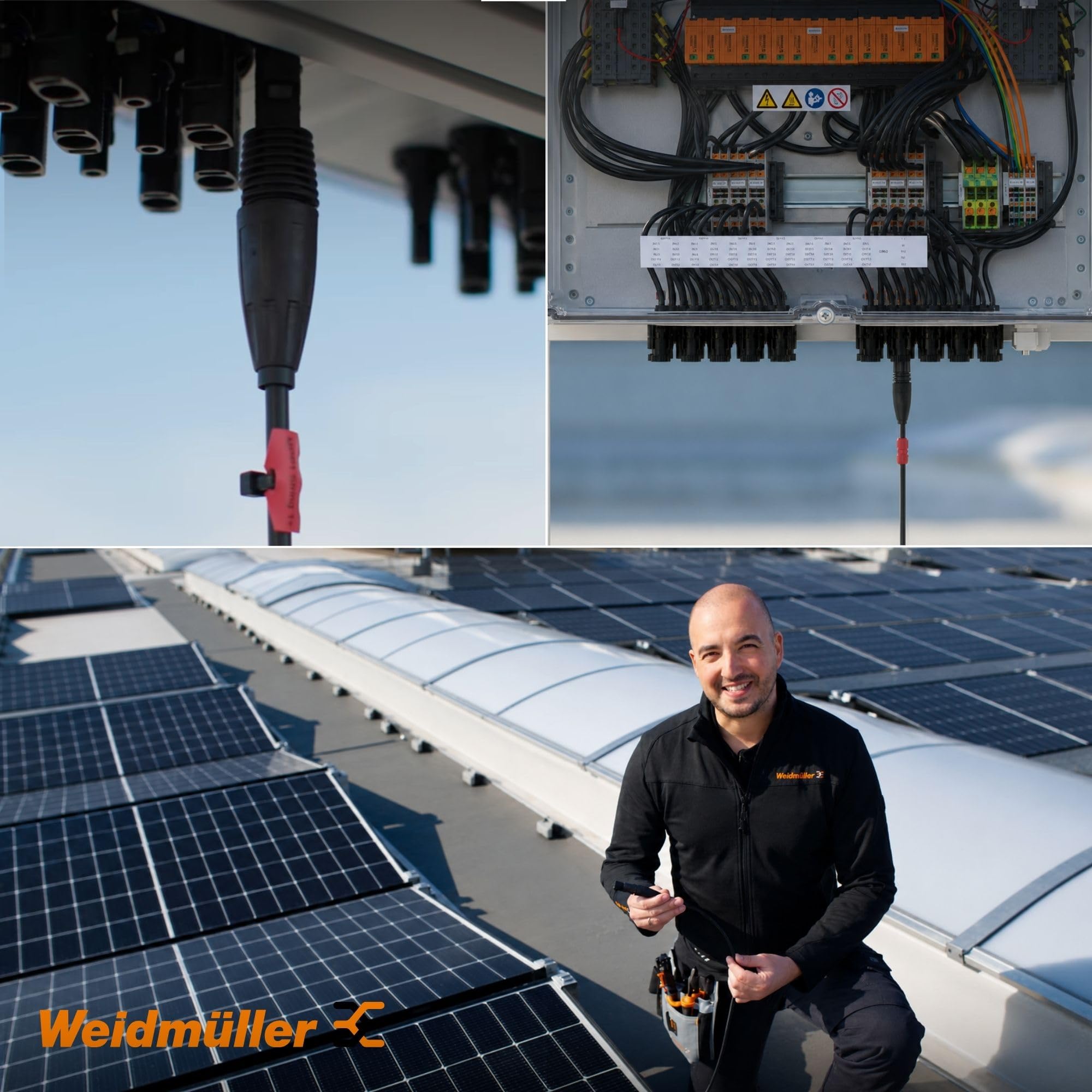 Weidmüller Set di 5 Connettori Fotovoltaici Snap In per Cavi 4-6 mm² | Spina solare per 1.500 V DC, montaggio senza attrezzi né crimpatura, conforme IEC 62852, ideale per impianti solari