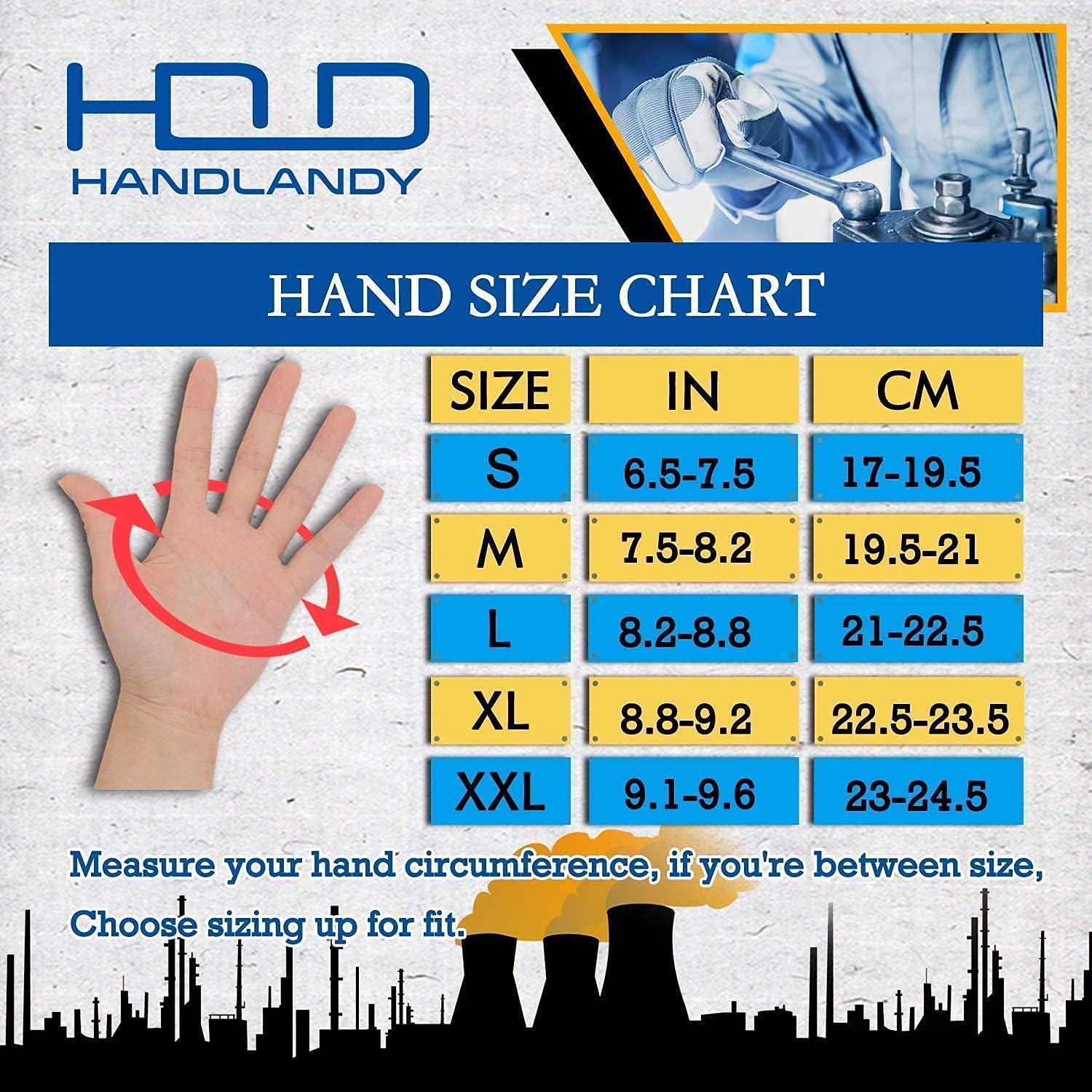 HANDLANDY Breathable & Flexible Work Gloves for Men & Women, Utility Mechanic Working Gloves Touch Screen Yard Work Gloves Medium