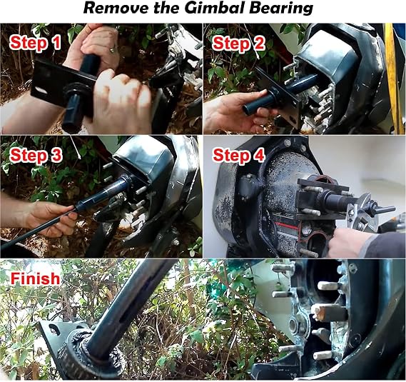 Gimbal Bearing Installer Puller Remover & Engine Alignment Tool Set | Compatible with Mercruiser Alpha 1, Bravo, MR, Volvo, OMC, Yamaha 1989-1992 Sterndrive Units