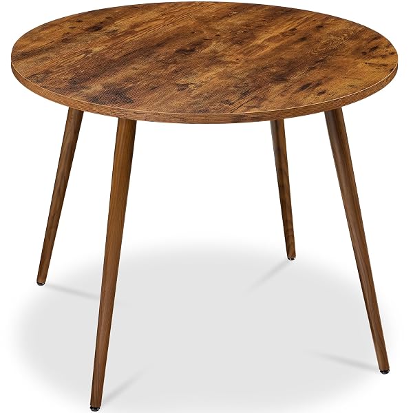 Mid-Century Modern Round Dining Table