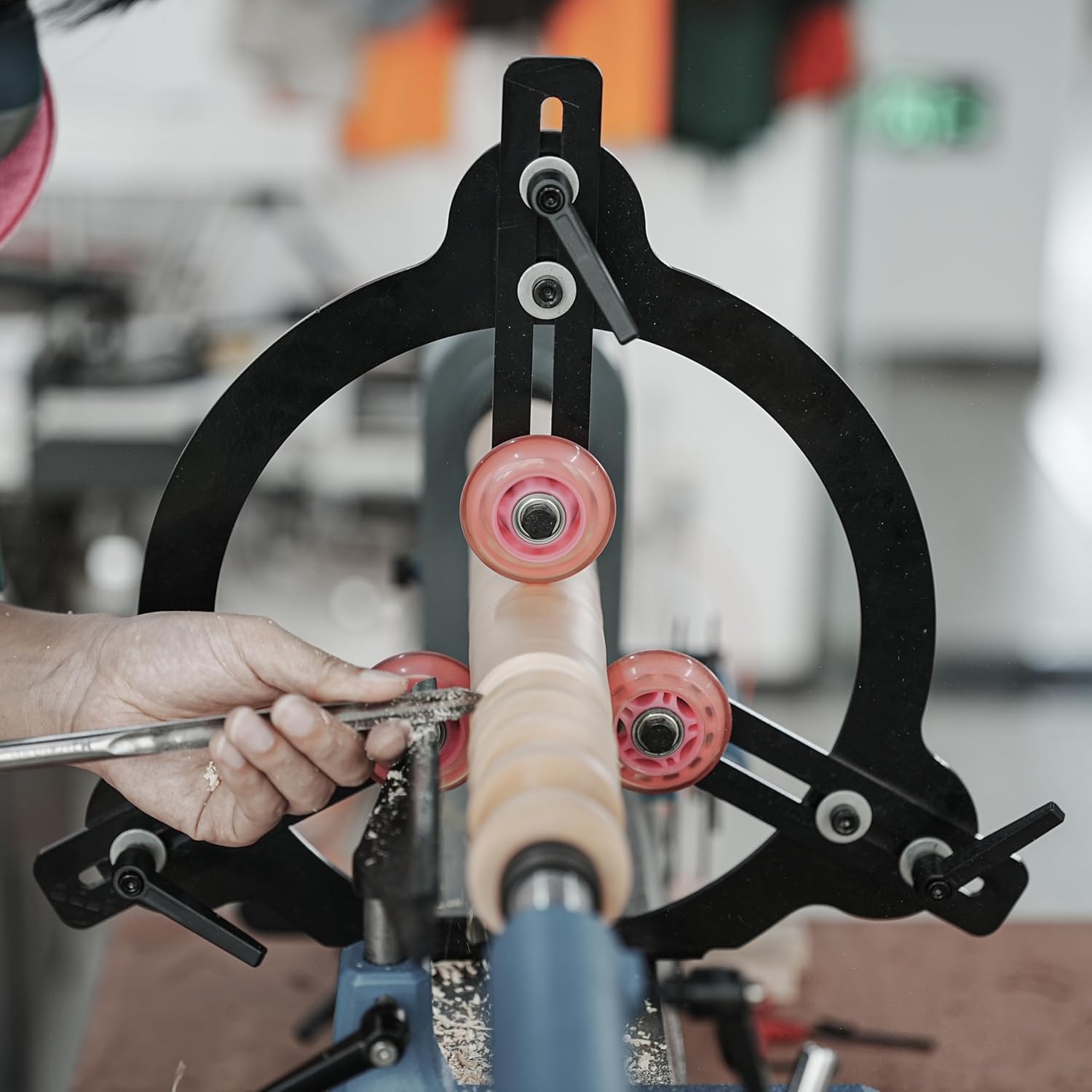 Woodturning Steady Rest for 12",14" and 16" Swing Size, Wood Lathe for Spindle Woodturning, Woodturning Tools.