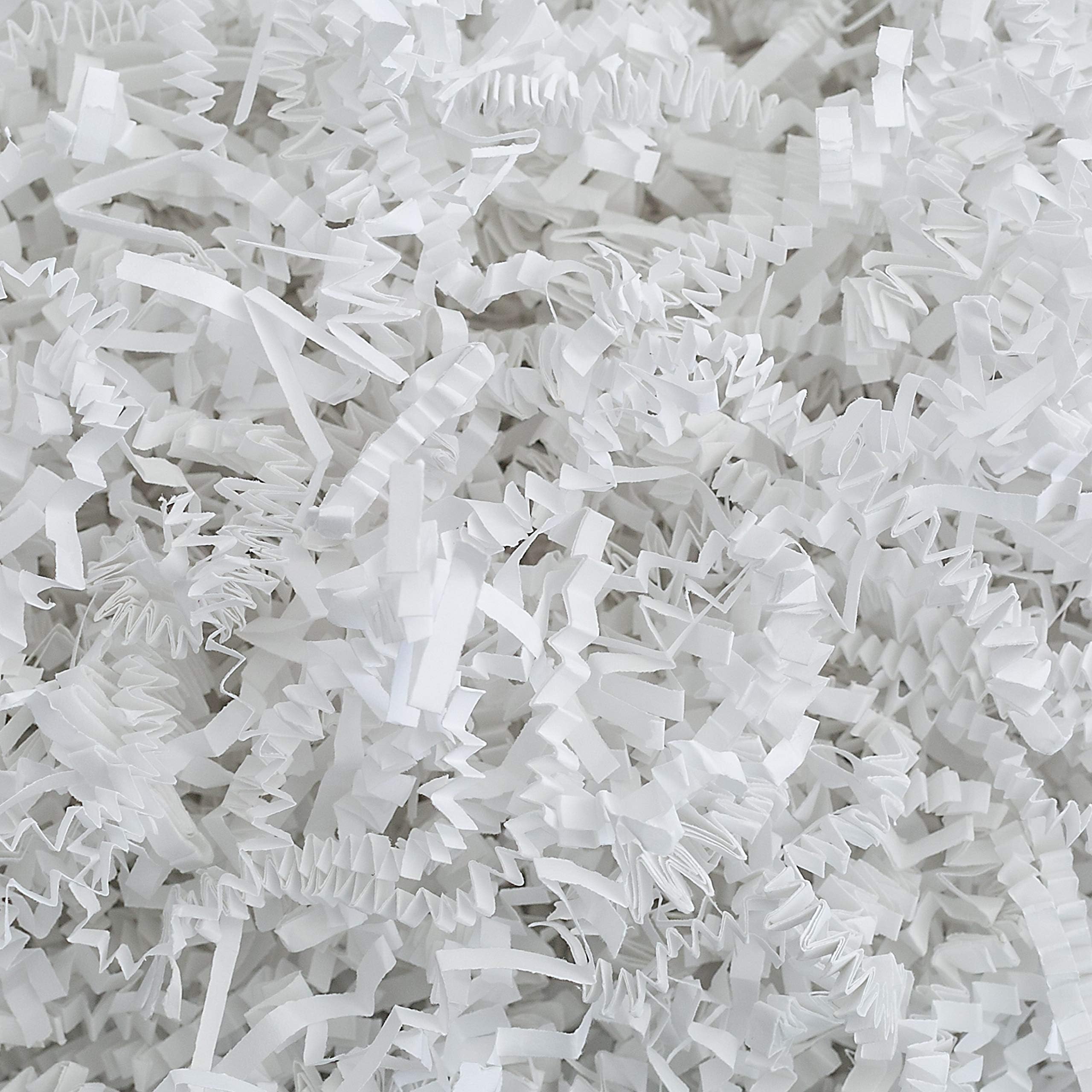 MagicWater Crinkle Cut Paper for Gift Baskets - 1/2 LB - White - Perfect for Shredded Paper Filler, Basket Filler, Gift Boxes, Bridesmaid Gifts, Halloween Stuffers & More โ Ideal for All Occasions