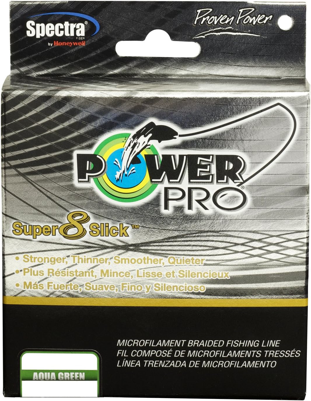 Power Pro 31100500300Q Super 8 Slick Fishing Line, Aqua