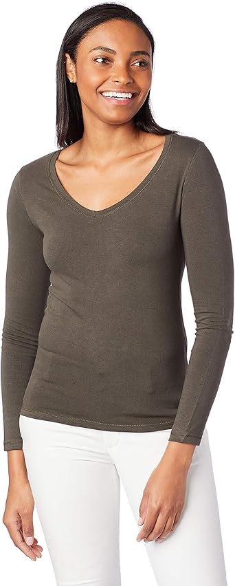 camiseta hering gola v feminina