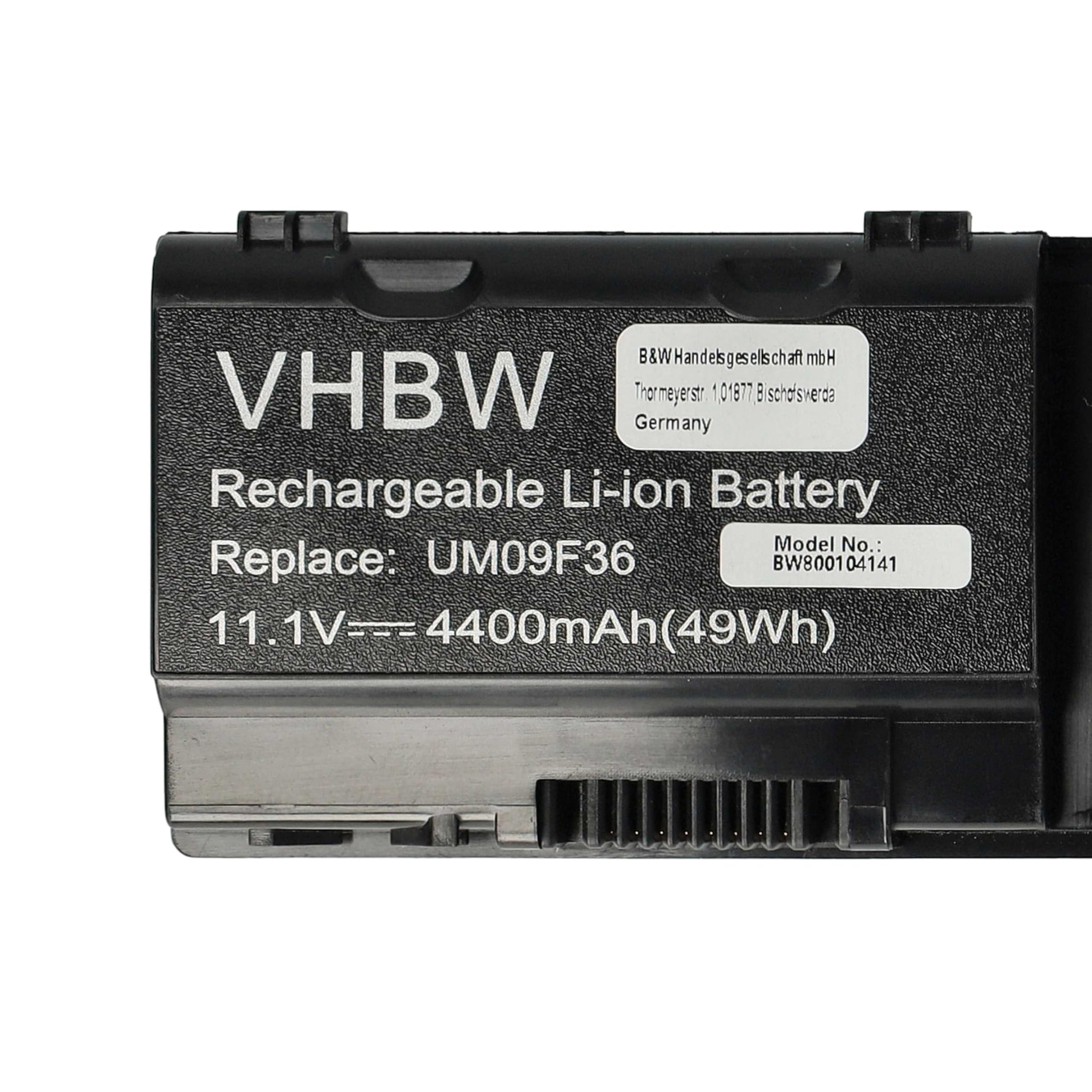 Vhbw Batteria Compatibile Acer Aspire 1820TP/1820PTZ - 4400mAh 11,1V Li-Ion, Sostituisce 3ICR19/66-2, LC32SD128 - 4