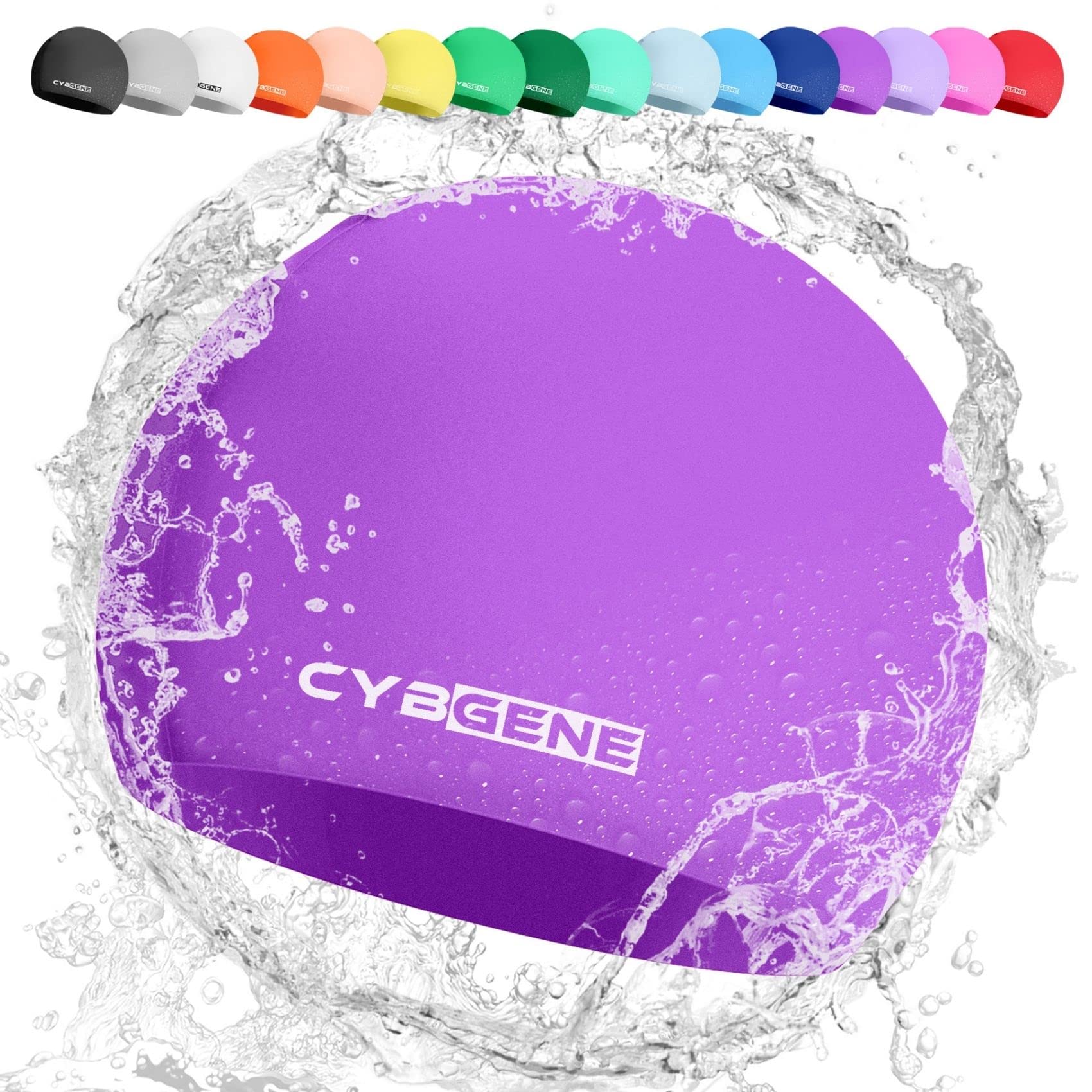 3D Bonnet de bain en silicone ergonomique pour femmes et filles aux longs cheveu 3D Bonnet de bain en silicone ergonomique pour femmes et filles aux longs cheveu