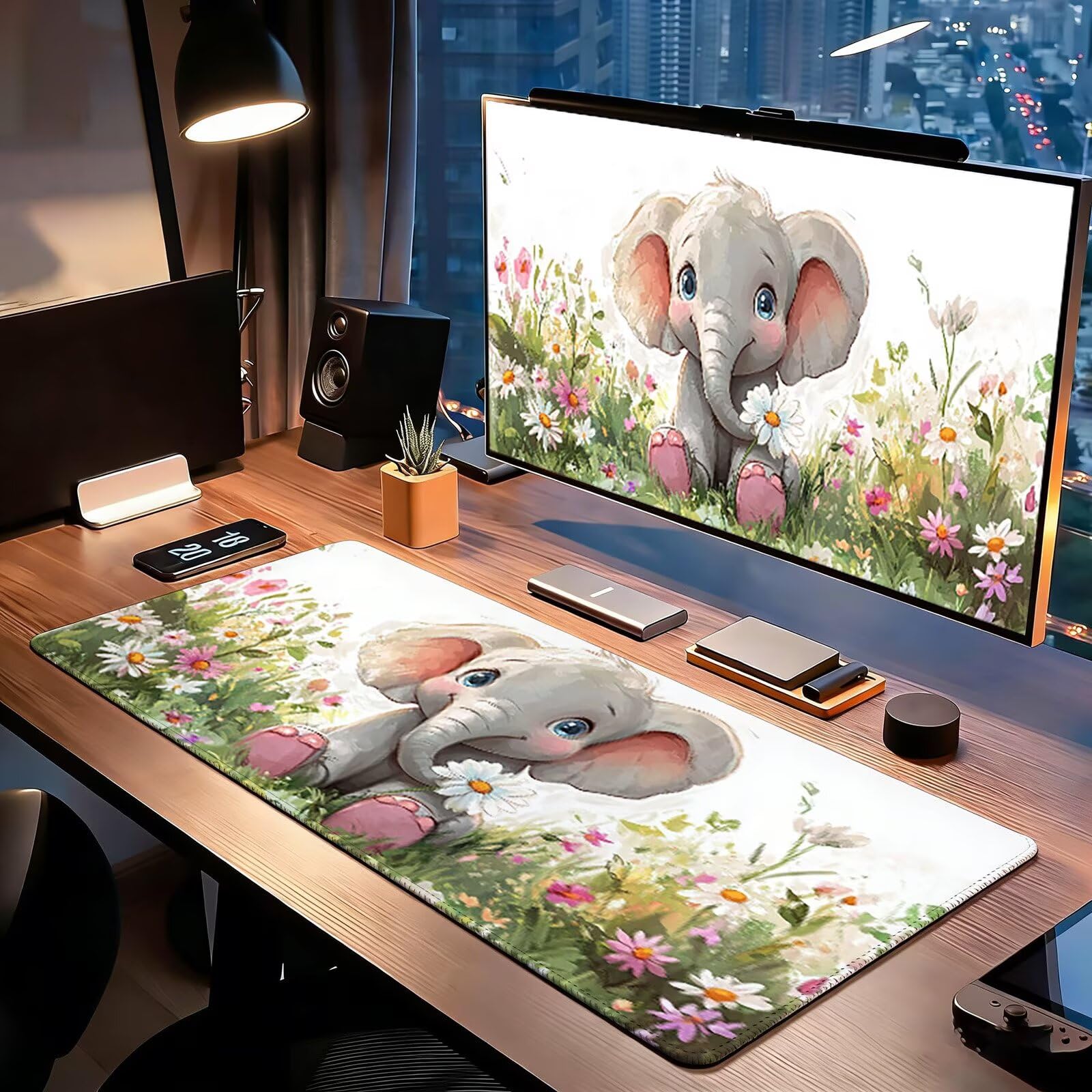 Tappetino Mouse Gaming, 900x450mm Tappetino Mouse XXL Carino 0c0-522