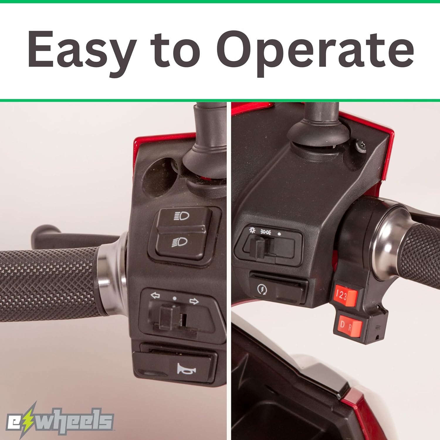 Close-up of convenient rear storage box on EW-10 Scooter