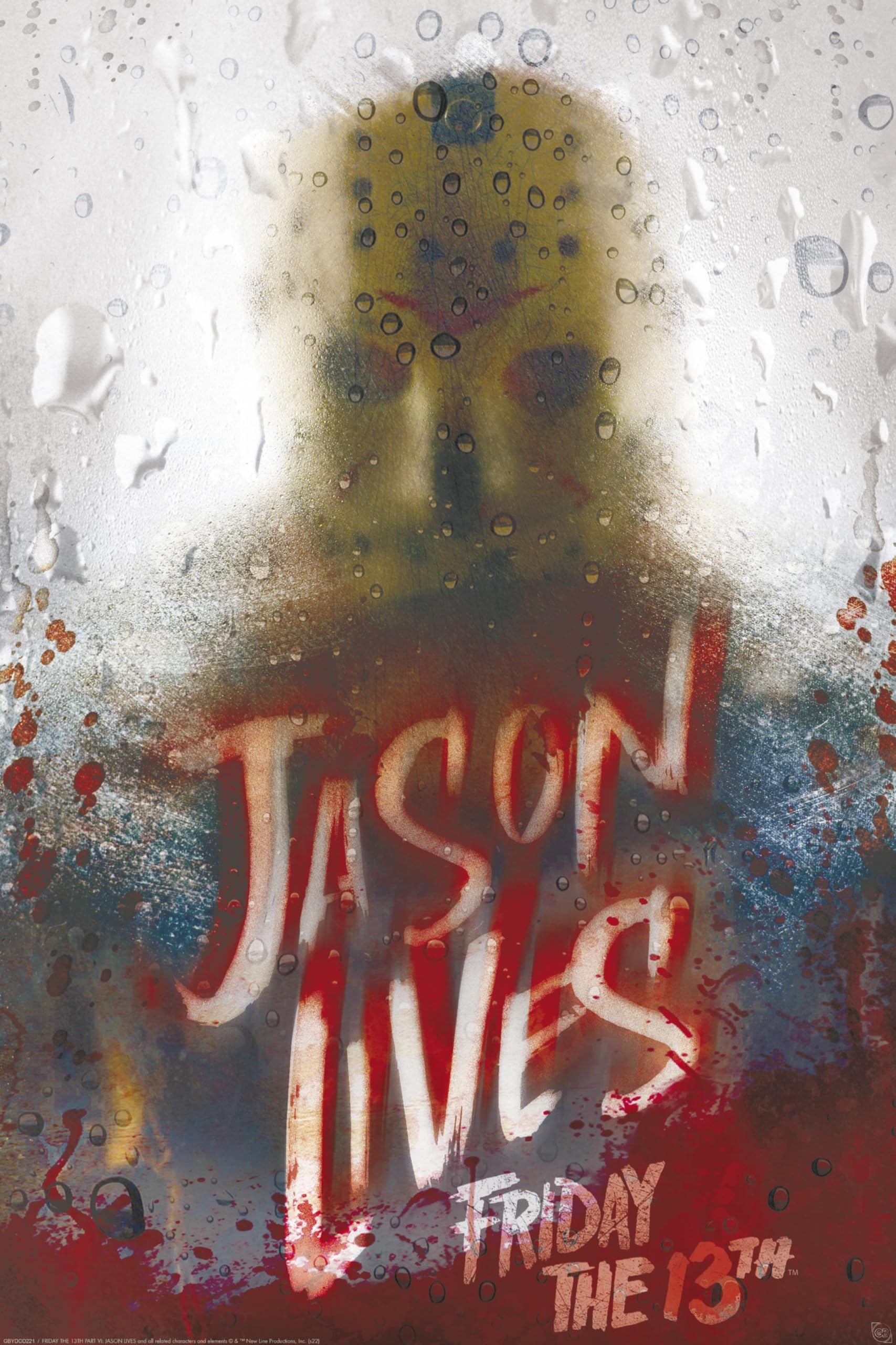 Grindstore Multicolour Friday The 13Th Jason Lives Maxi Poster - Laminated Large Wall Art Print, Wall Decor, Home Office Classroom Decoration, Gift Idea, Decorative Print 91.5X61cm