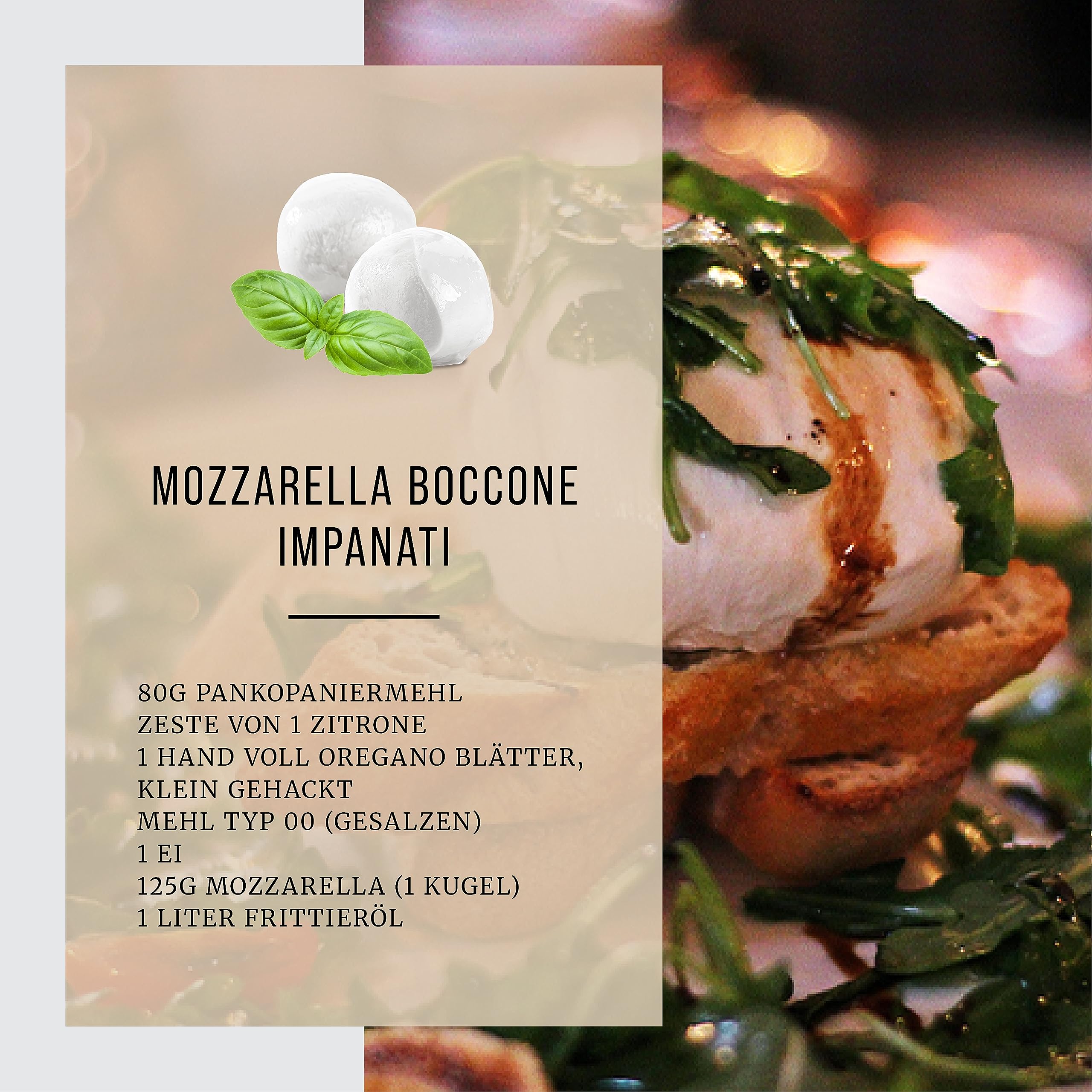 BÜFFEL BILL Boccone di Bufala Campana D.O.P. - 8x125g Kugeln I Cremig-weicher saftiger Mozzarella aus italienischer Büffelmilch I Geschmacksintensiv