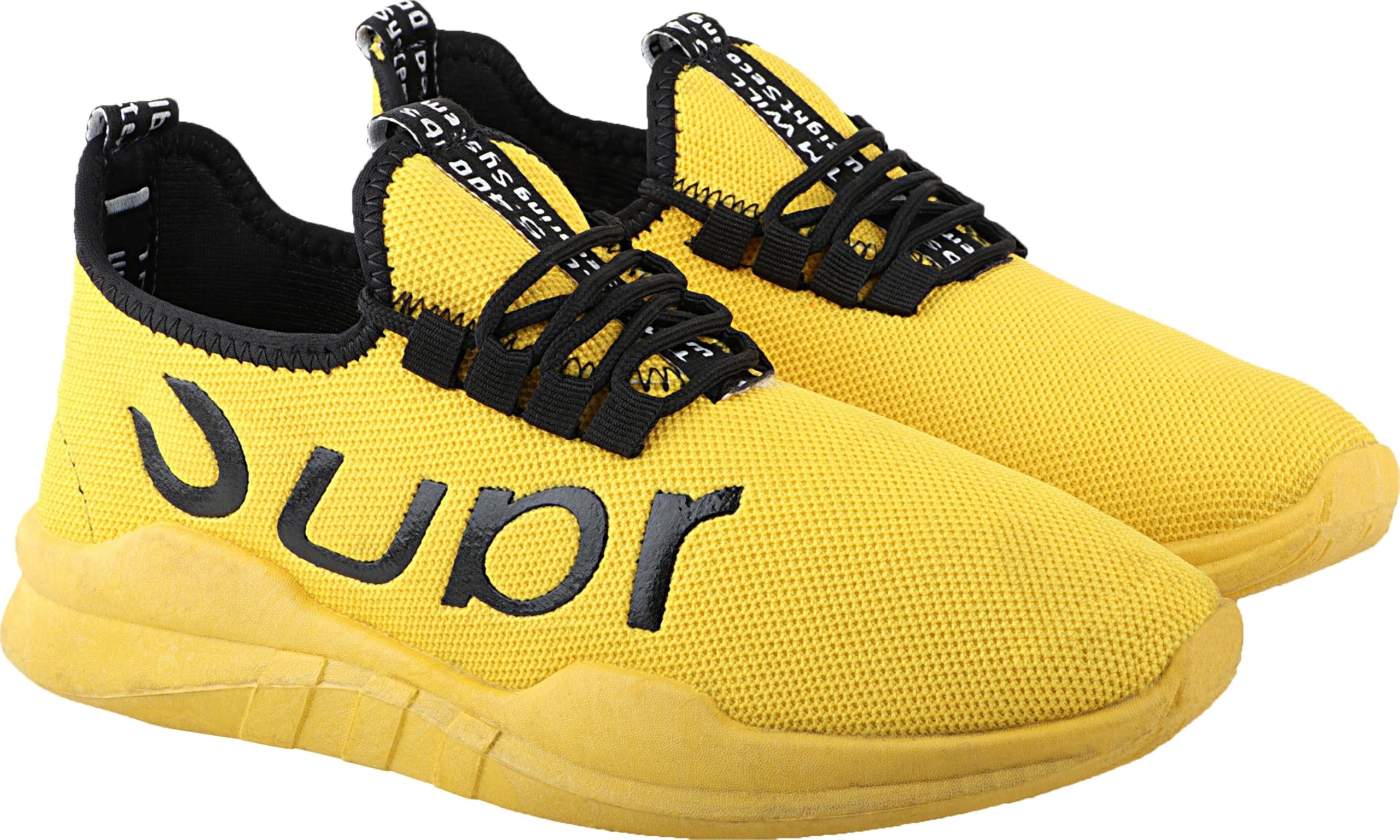 King Performance Training Shoes with Mesh Panels and Supportive Sole for Fitness Activities Yellow 9-image-26