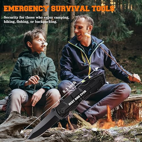 Miniatura 5 de Regalos para papá de parte de la hija, regalos de cumpleaños del día del padre para papá, cuchillo de bolsillo para rellenar calcetines, dispositivo