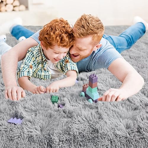 Miniatura 4 de Ompaa Fluffy Rug, Super Soft Fuzzy Area Rugs for Bedroom Living Room - 6' x 9' Large Plush Furry Shag Rug - Kids Playroom Nursery Classroom Dining