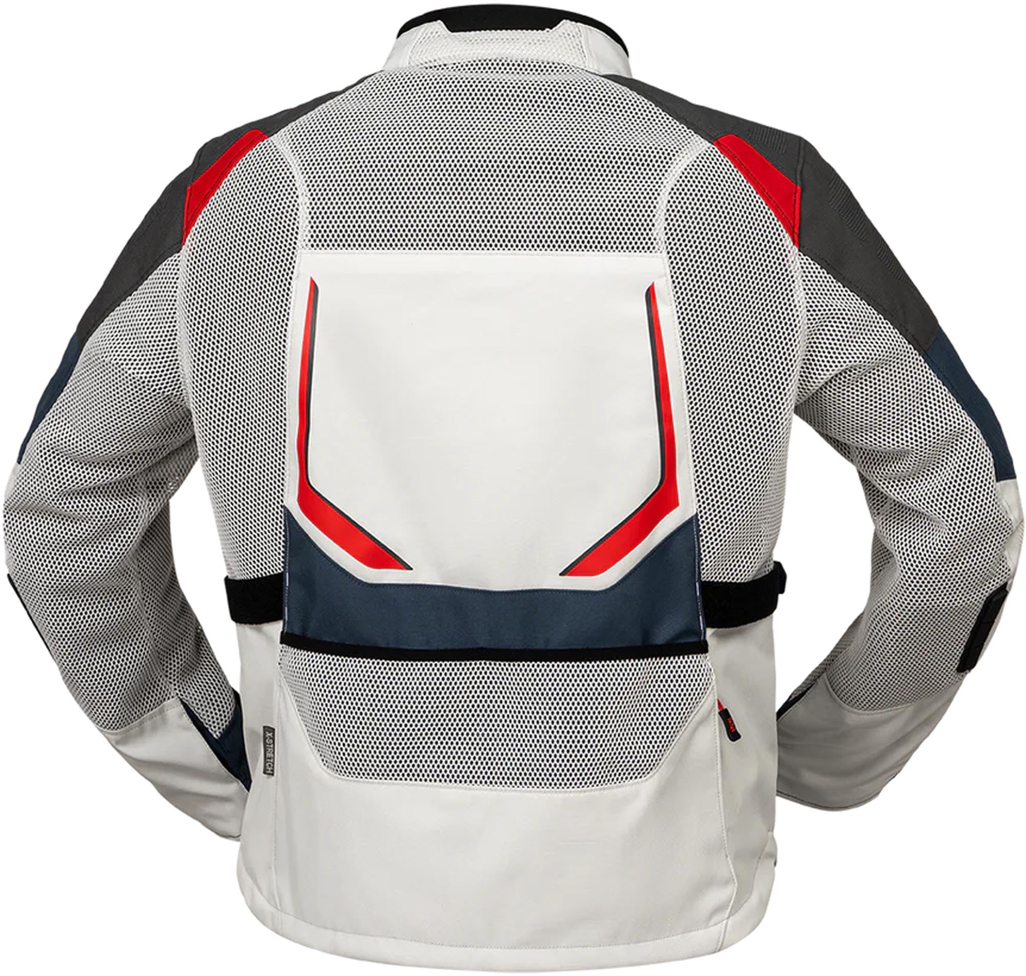 IXS Tourster-Big Air 1.0 Mesh Kurtka tekstylna motocyklowa, szary/niebieski/czerwony/piaskowy, XL