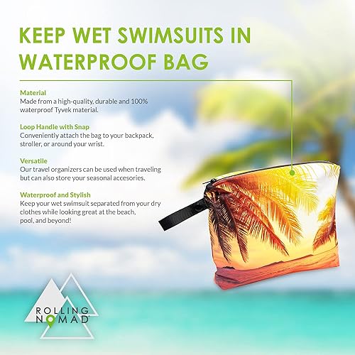 Miniatura 2 de Bolsa húmeda para traje de baño bolsa seca reversible impermeable mediana con cremallera bolsas organizadoras de pañales artículos esenciales de