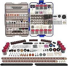 HARDELL 618PCS Rotary Tool Accessories Kit for Sand/Polish/Engrave/Cut | Fits Dremel Rotary Tool, Universal 1/8“ Shank Bits for Sanding, Cutting, Polishing, Grinding, Drilling, Engraving,DIY