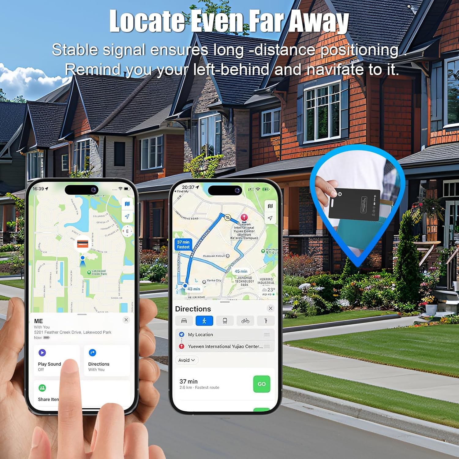 Wallet Tracking Card, Bluetooth Tracker Smart Finder for Apple Find My[MFi Certified],iPhone Card Finder Rechargeable IP68 Waterproof 0.06in Slim Keys Item Locator for Keys, Bags, Passport(iOS Only) - Image 8