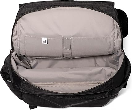 Baggallini Flap Laptop Backpack - 15x11 Lightweight Work Travel Bag w/Luggage Sleeve & RFID