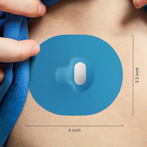 Miniatura 4 de SIMPATCH Guardian, parche adhesivo Enlite (paquete de 25) - Adhesivo impermeable, parches CGM (morado)