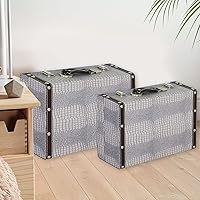 Vista 3 de Screen Gems Caja de almacenamiento, mediana, púrpura