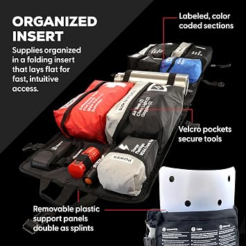 THE SEVENTY2 Pro 2-Person Survival System 72 Hour Emergency Preparedness Kit with 60+ Tools for Home, Car, Camping, and Disaster Readiness Durable Waterproof Go Bag