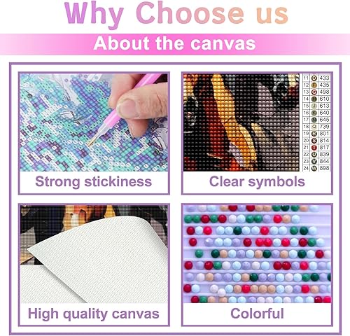 Miniatura 3 de Kit de pintura de diamantes de caballo para adultos, 5D DIY redondo de punto de cruz, bordado de diamantes de imitación de cristal, manualidades, 8