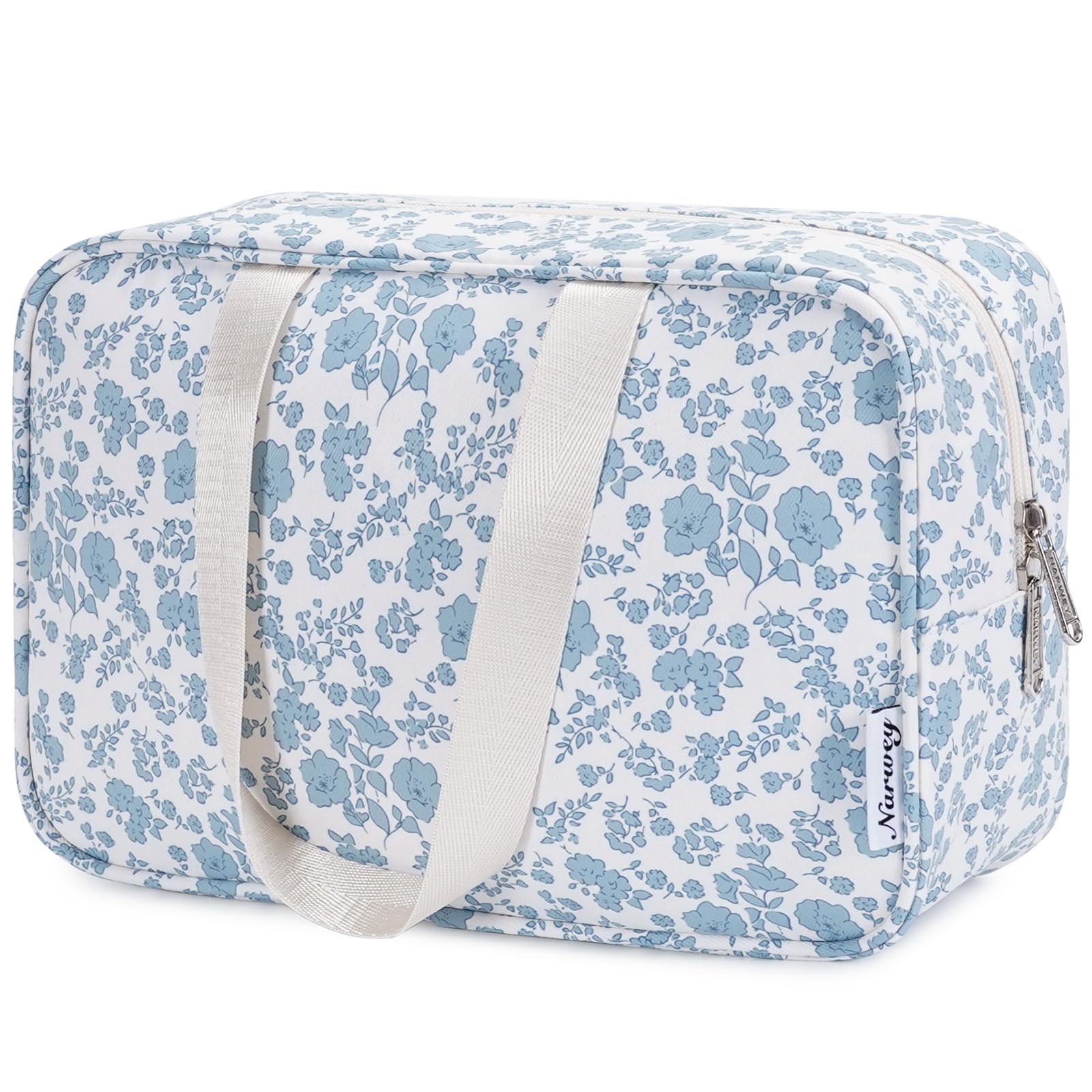 Narwey Kulturtasche Damen Gross, Kulturbeutel Kosmetiktasche Waschtasche Groß Damen, Schminktasche Make up Tasche Organizer für Frauen & Mädchen