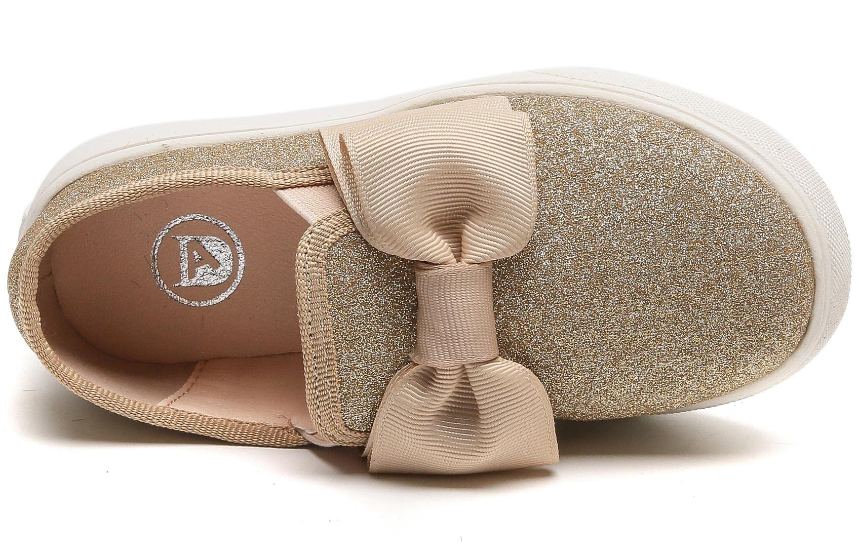 PPXID Mädchen Loafers Bequem Sneaker Glitzer Mary Jane Halbschuhe