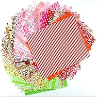 Vista 4 de 60 Pcs 4" x 4"(10cm x 10cm) Assorted Craft Fabric Bundle Squares Patchwork Fabric Sets for DIY Sewing Scrapbooking Quilting Dot