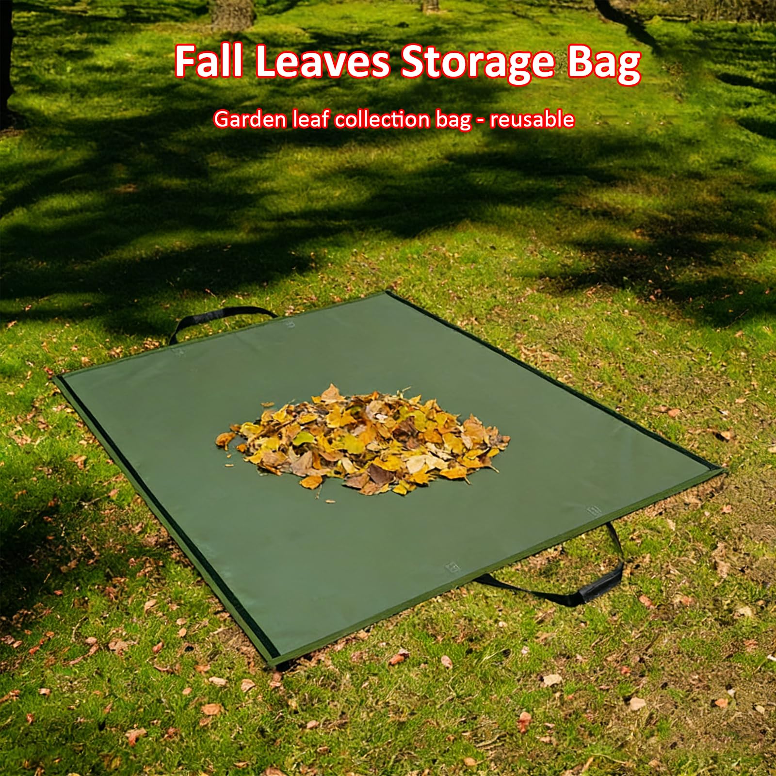 Innovativo cestino per rifiuti da giardino con semplice funzione pieghevole per una pulizia senza sforzo. Robusto sacco per rifiuti da giardino con impugnatura comoda che riduce