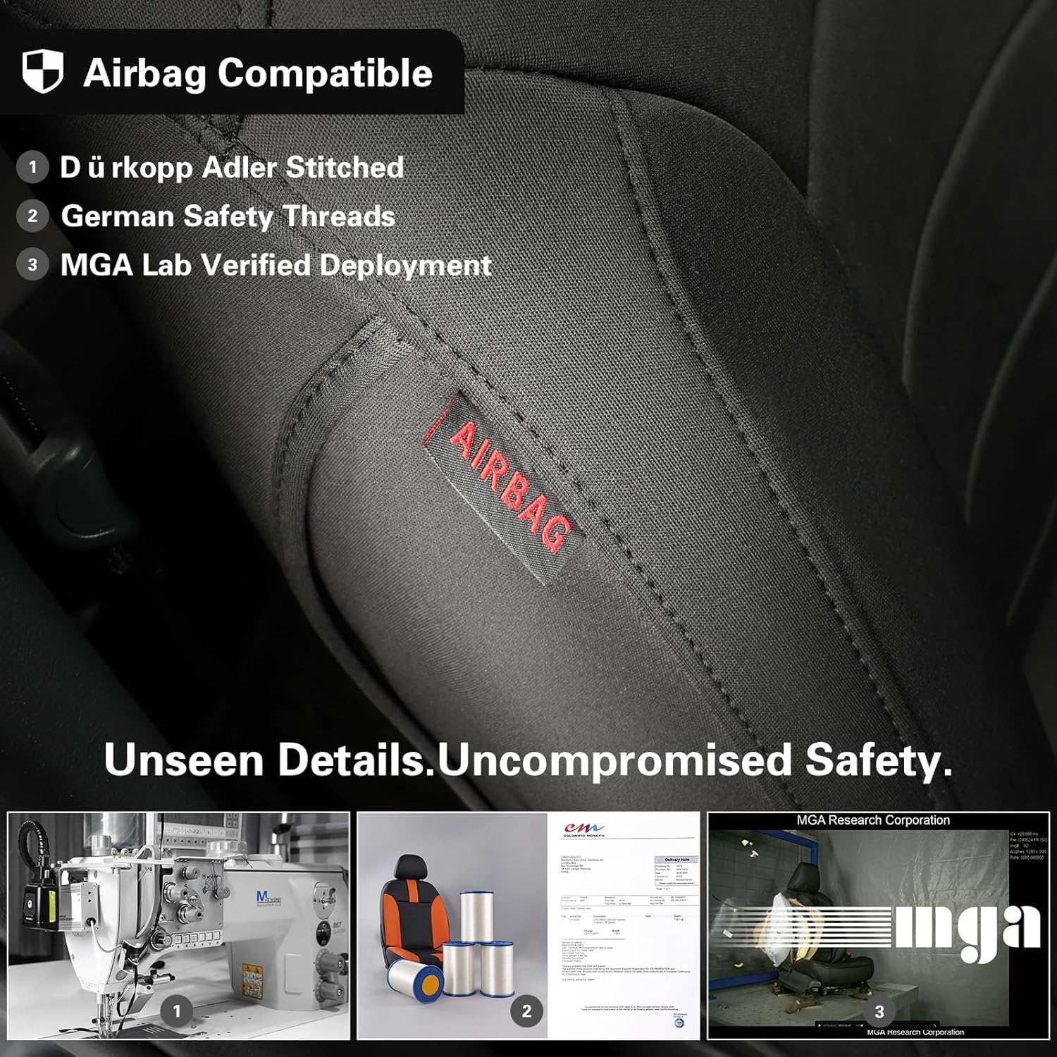 EKR Outback Seat Covers Custom Fit for Select Subaru Outback 2015 2016 2017 2018 2019,Waterproof Car Seat Cover Full Set for SUV- Neoprene (Black)