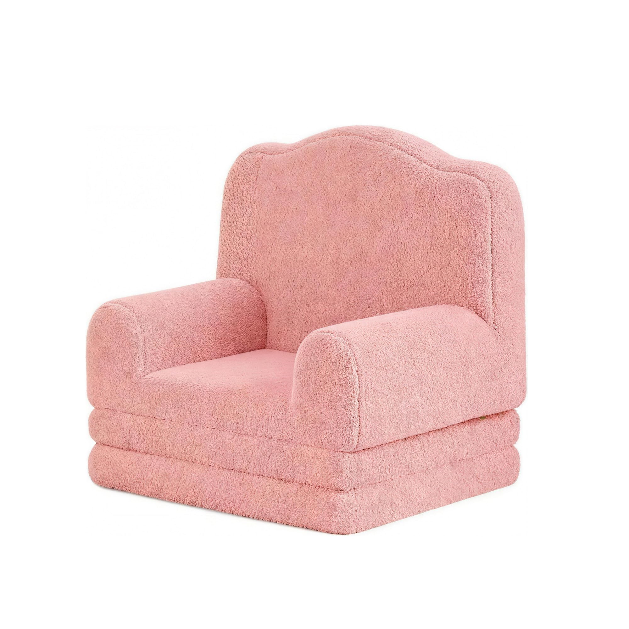 GarveeHome Rosa Kinder-Sessel, Weiches & bequemes Kindersofa für Kinderzimmer, Wohnzimmer, Schlafzimmer & Innenraum, Größe 58 x 45 x 50 cm