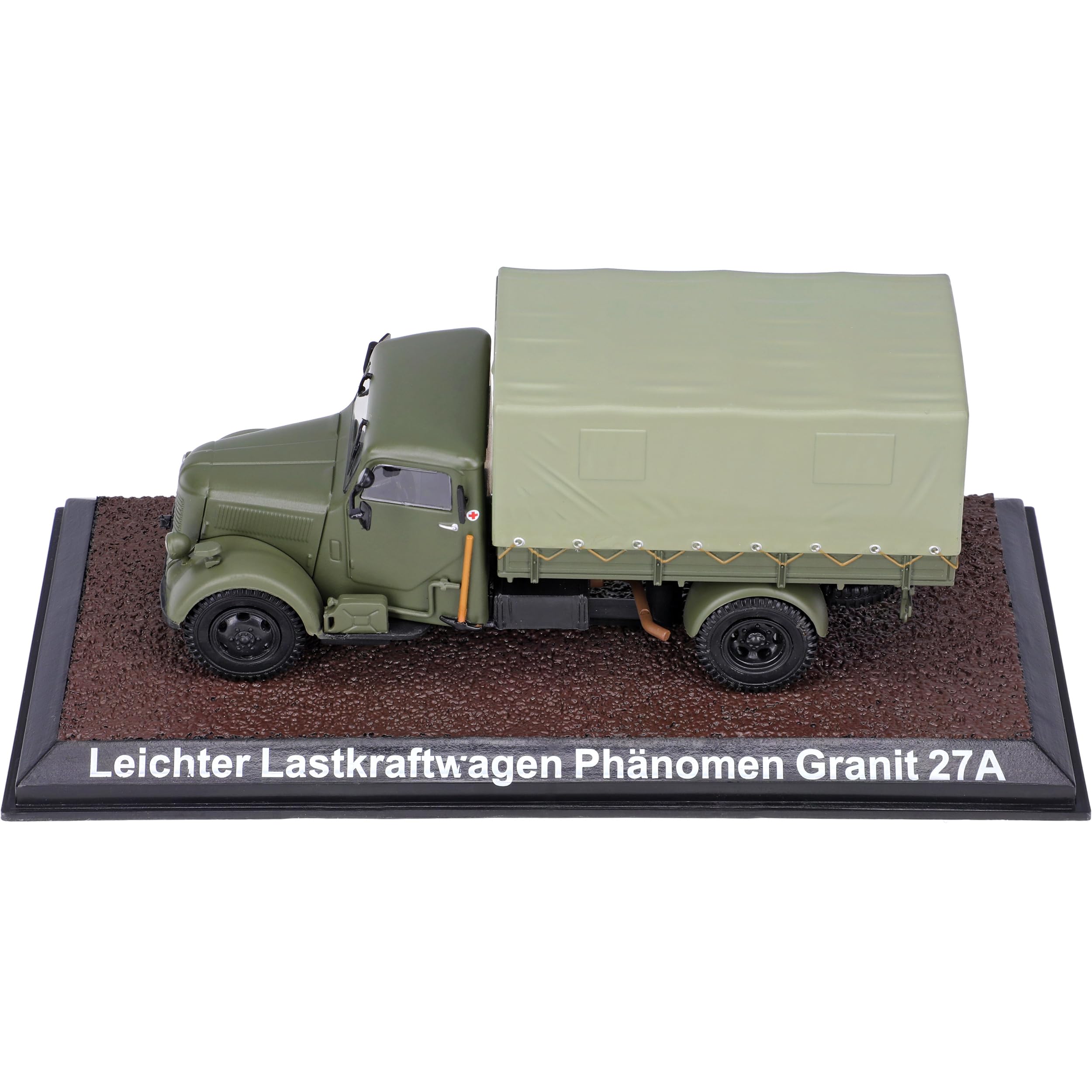 Atlas Granit Phänomen 27A Leichter Lastkraftwagen Grün DDR NVA Armee 1/43 Modell Auto
