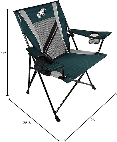 Miniatura 26 de Kijaro Dual Lock Pro - Silla plegable para ventilador deportivo, 26 pulgadas de largo x 35.5 pulgadas de ancho x 37 pulgadas de alto, Minnesota