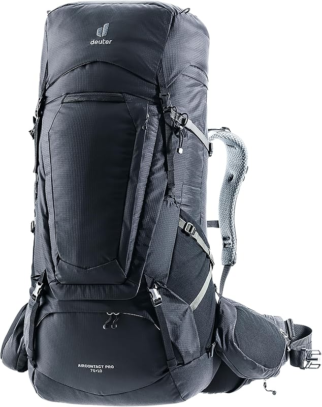 Mochila de senderismo Deuter Aircontact Pro 75+10L, 75+10 litros - Negro