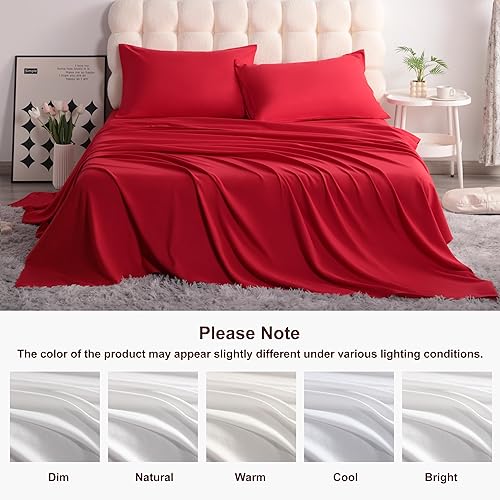 Vista 140 de NTBAY Juego de sábanas de 3 piezas, 100% microfibra tamaño individual, 1800 hilos, súper suave y acogedor, resistente a las arrugas, a la Aqua