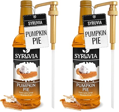 Pumpkin Pie Coffee Syrup, Flavored Syrup for Drinks, Lattes, and