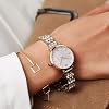 Women's Quartz Watch Exquisite Bangle Bracelet Minilistic Style Diamond Dial Leaf Shaped Crystal Glass Round Watch Case Everyday Classic Gifts